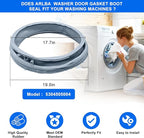 Upgraded 5304505004 Compatible with Electrolux Washer Door Boot Seal EFLS517SIW0 EFLS617SIW0 EFLS617STT0 EFLS627UTT1 ELFW7637AW1 EFLS527UIW1 for Frigidaire Washer Door Gasket 5304516744 5304505239