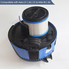 2 PCS Replacement HEPA Filter Compatible with Nilfisk ALTO Attix 30, 50 & Aero 21, 26, 31 Wet Dry Vacuum Cleaner