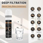 WINGSOL Under Sink Water Filter System with Faucet, Anti-Clogged Design, Reduces PFAS, Lead, Chlorine, Bad Taste, Sediment, NSF/ANSI 42&53, 8K Gallons, Easy Installation, Black Faucet