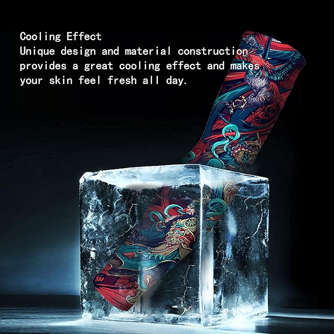 UV Sun Protection Arm Sleeves for Men & Women-UPF 50+ Sports Compression Cooling Sleeve-Unique TATTOO SLEEVE gift