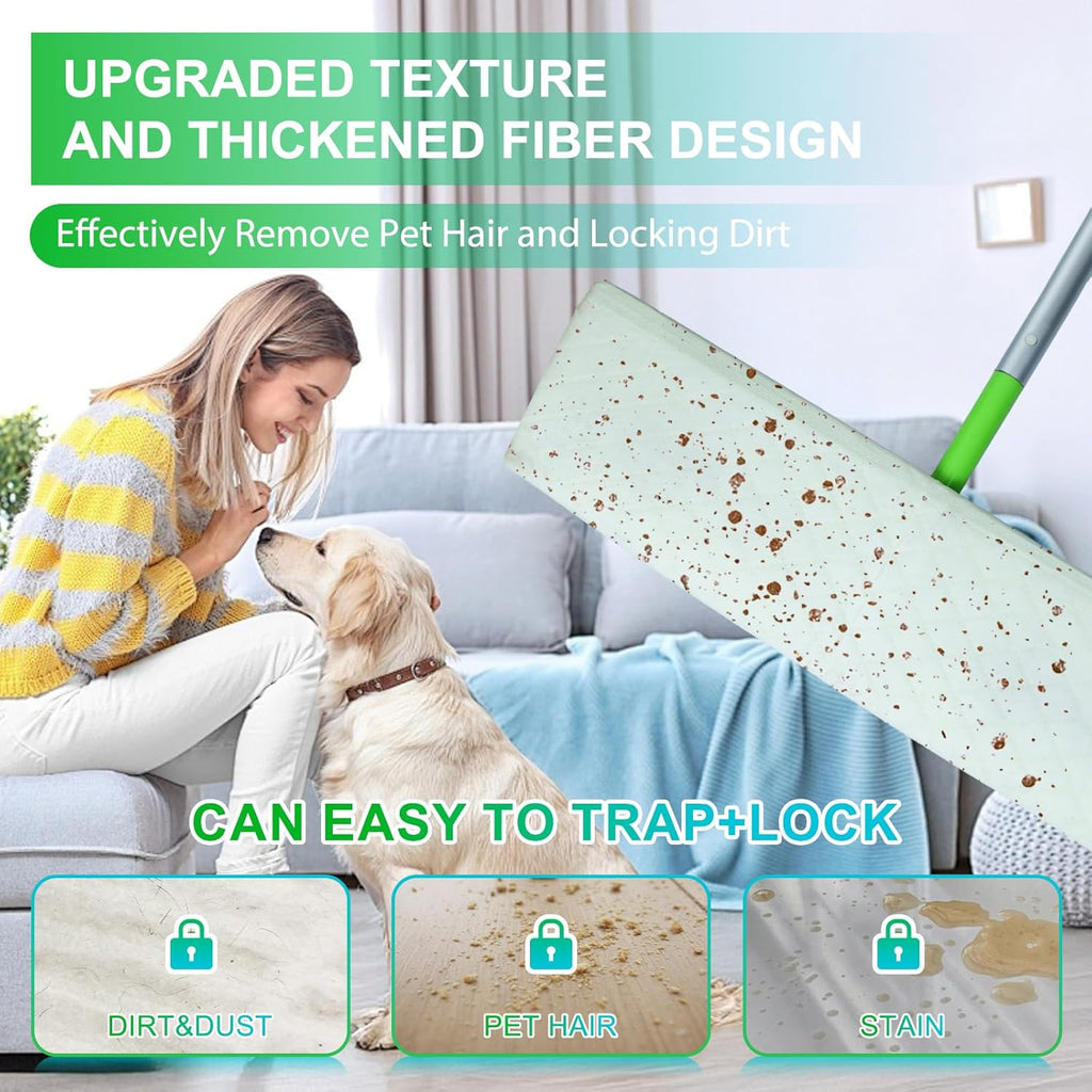 40 Count XL Wet Mopping Cloths for Swiffer Sweeper XL Mop - Disposable X-Large Wet Pad Refills - Multi-Surface Wet Wipes Mopping Pads Refill for Floor Cleaning