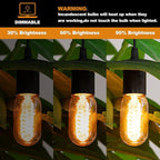 Edison Bulbs,4-Pack Vingtage Filament Light Bulb,T45 2700K Warm Light 40 Watt,110V-130V E26/E27 Base Dimmable Decorative Antique Screw Light Bulbs for Home Lighting Fixtures