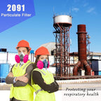 32Pcs 2091 Filters,2091 Particulate Filter Installed on Filter, Compatible with 6000 6200 6800 7000 7502 FF-4 Series Against Painting Welding Dust Woodworking Sanding(16pack)