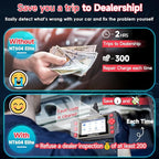 2025 New Upgraded FOXWELL Car Scanner NT604, OBD2 Scanner Diagnostic Tool, ABS Scanner, Airbag Scanner, Check Engine Code Reader, Transmission Scan Tool for All Vehicles, English/Spanish Ver., AutoVIN