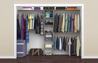 ClosetMaid 1951140 SuiteSymphony 16-Inch Closet Organizer with Shelves, Natural Gray