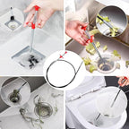 Drain Snake,116 inch Drain Clog Remover - Flexible Grabber Claw Pick Up Reacher Tool for Home Sink, Bathroom Tub,Drain, Toilet, Tight Spaces