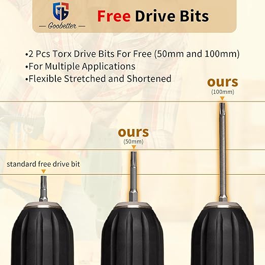 Deck Screws 2 Inch, 700 PCS Wood Screws #8 x 2, Exterior Epoxy Coated, Torx/Star Drive Head Screw, Rust Resistant, Construction Fence Screws, 2 Pcs T25 Star Bits Included, Yellow