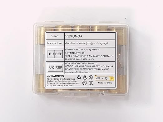 20A AGU Fuse 20 Amp Gold Plated Glass Inline Automobile Audio Fuses for Car Auto Stereo Amplifier Safety Power Protection 12V (Pack of 5 Pcs)