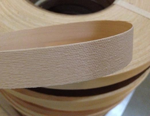 Edge Supply White Oak 3/4 inch X 250 ft Wood Veneer Edgebanding Preglued Roll - Flexible Wood Tape, Easy Application Iron On with Hot Melt Adhesive. Smooth Sanded Finish. Made in USA