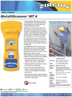 Zircon MetalliScanner MT6 Professional Metal Detector,Yellow,12.17 x 8.23 x 3.58 inches