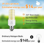 ZP A19 Led Light Bulb 300W Equivalent 40W Bulbs 5000 Lumen 5000K Cool Daylight White E26/E27 Base Waterproof Lighting for Outdoor Indoor Garage Warehouse Corn Green, 2 Count (Pack of 1)