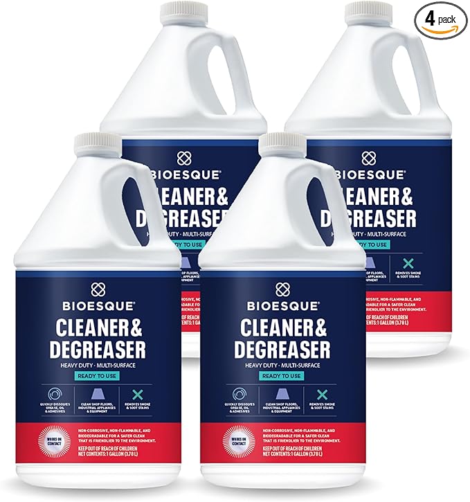Bioesque Heavy Duty Degreaser RTU, 1 Gallon (Pack of 4)