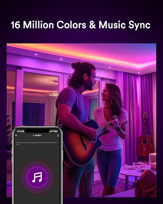 Lumary Smart Gimbal Recessed Lighting 4 Inch with Remote, 355°+20° Adjustable RGBWW WiFi Ceiling Light, Work with Alexa Google, Canless LED Downlight with J-Box, 9W 780LM CRI90, 4 Pack