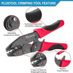 Crimping Tool for Spark Plug Ignition Wire, 8.5mm Ratchet Spark Plug Wire Crimper - Crimping Pliers - Electrical Terminal Crimping Tool