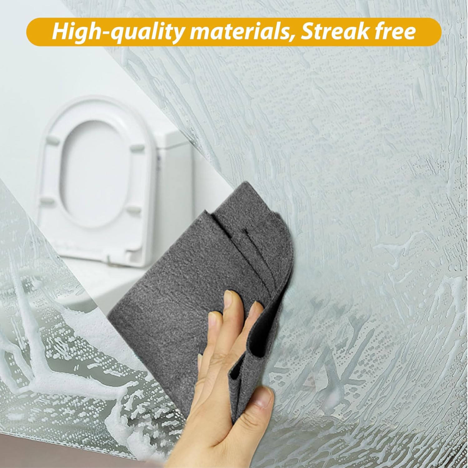 Thickened Magic Cleaning Cloth, 6Pcs Microfiber Cloth Reusable,Lint Free Cloth for Glass,Window, Mirror, Cars