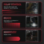 YESWELDER Auto Darkening Welding Helmet with Rechargeable Fan and Light, 3.93"X3.66"Large View 1/1/1/1 True Color 4 Arc Sensor Solar Powered Welding Hood, 3/5-9/9-13 Wide Shade Weld Mask LYG-30800H