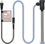 1800W Swimming Pool Immersion Water Heater with Wifi Timer & Auto Shut Off – Submersible Electric Heater for Above-Ground Pool, Hot Tub, Bucket, Baptismal Pool, Bucket, Baptistry & Bathtub