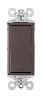 Legrand radiant TM870DBCC10 15 Amp Rocker Wall Switch, Single Pole Decorator Light Switches, Dark Bronze (1 Count)