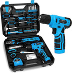 139-Piece Tool Set - Tool Kit with 8V Cordless Drill Driver in ToolBox Storage Case, General Household Drill Set for Home Repairs, Handyman, DIY Projects