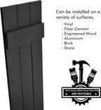 Board & Batten Vinyl Shutters (1 Pair) | 11"x47" (3-Board) - Cornerstone Grey | Exterior Window Shutters | Includes Mounting Hardware | Simple Installation | Made in USA