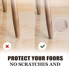 Yelanon Felt Furniture Pads for Hardwood Floors -216 Pcs Premium Felt Pads for Chair Legs, Floor Protectors for Furniture, Beige & Brown