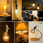 DiCUNO Lamp Turn On/Off Switch Knobs Replacement, Metal Lamp Switch Knob for Universal Light Socket, Standard Size, Vintage Brass, 4-Pack