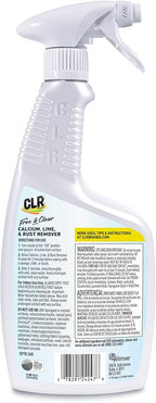 CLR Brands® Calcium, Lime & Rust Remover Free & Clear, No Dyes or Fragrances, Gentle Lime and Bathroom Descaler, Removes Hard Water Stains and Rust Deposits, 26 Oz Bottle (Pack of 1)