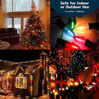 10 Pack Christmas Replacement Orange Bulbs,Outdoor Individual LED Bulbs for Events, Holiday Parties, Patios C7/E12 Candelabra Base,Shatterproof Plastic