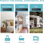 Auertech Portable Washing Machine, Mini Twin Tub Washers with 9lbs Washer, 5lbs Spinner, Compact Laundry Washer with Time Control, Small Washing Machine for Apartments, Dorm, RV