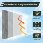 Waterproof Sealant 5 Gallon, ORIENTAL YUHONG Clear Acrylic Coating, UV Defense, High Flexibility Waterproof Adhesive for Roof, Concrete, Wall Indoor & Outdoor