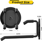 Strong Magnetic Hooks Heavy Duty - 4 Pack Rare Earth Magnets for Garage Utility Storage 20lb Hold | Hang Ladder, Power Tools, Toolbox, Shovel, Broom, Extension Cord (E-Blackpro 4)