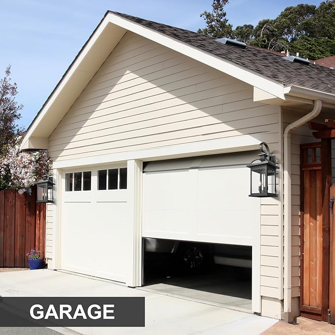 Darkaway Outdoor Lights Fixtures Wall Mount, Extra Large 26inch Outdoor Wall Sconce Lights with Seeded Glass Waterproof Outside Exterior Lights Fixture for House Front Porch Patio Garage E12 Bulb Base