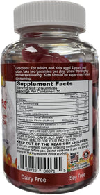 Coral Calcium Vitamin D3 Kids Gummy, Natural Cherry Flavor, Non GMO, Gluten-Free, Dairy-Free, Soy-Free and Gelatin Free - 300 mg of Calcium, and 800 IU of Vitamin D3-60 Gummies (2 Pack)