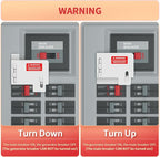 Marsflex Generator Interlock Kit for Cutler Hammer Horizontal Main only CH Series TAN Breaker 150 & 200 Amp Panels, 1 1/2 Inches Spacing Between Main and Generator Breaker, Professional Interlock Kit