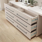 10 Pack 11.3 Inch(288mm) Hole Center Modern Matte Dark Gunmetal Gray Cabinet Pull Handle Timeless Vanity Drawer Pull Handle Classic Cabinet Hardware for Kitchen, Screws Included, Gray(11.3x10)