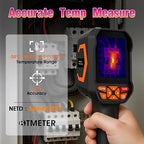 BTMETER Thermal Camera - Infrared Temperature Imager 200,000 Pixels with 256 x 192 IR Resolution 25Hz, 8G Image Storage Measure Temp -4°F~1022°F, 56° FOV Thermal Imaging Camera Gun for HVAC