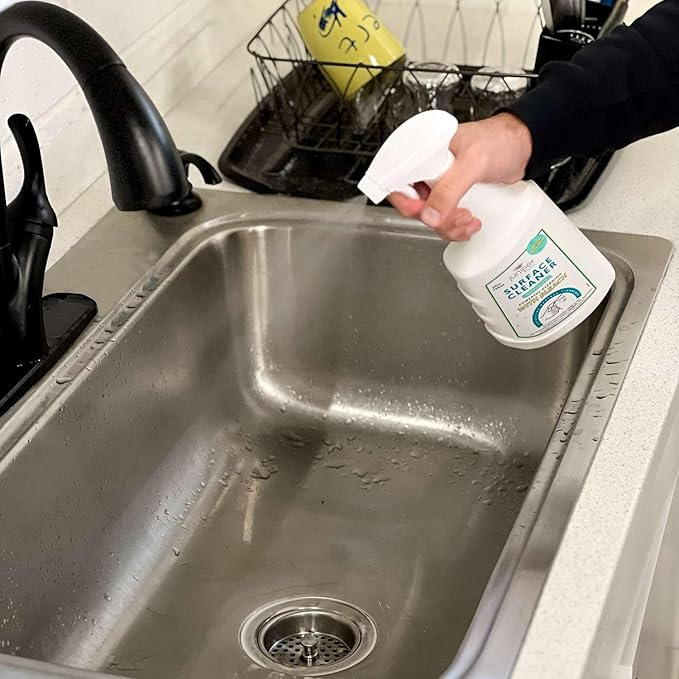 Juniper, Surface Cleaner With Bleach, All-Purpose Cleaner for Bathroom, Kitchen, Toilet, 25 Fl. Oz Trigger Spray Bottle, (Pack of 4), Total 100 Ounce