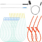 16 PackPipe Cleaner Brush Set Flexible Sink Drain Unclogging Tool Multi Functional Bathroom Kitchen Clog Remover Hair Removal Tool for Bathrooms Kitchens and Shower Rooms