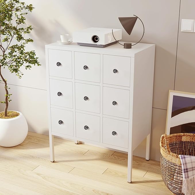 10 Pack Matte Dark Gunmetal Gray Cabinet Knobs Drawer Knobs Cabinet Pull Handle Timeless Vanity Drawer Pull Handle Classic Cabinet Hardware for Kitchen Bathroom, Screws Included, Gray(1x10)