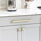 6 Pack 15"(381mm) Brushed Gold Cabinet Pulls Kitchen Cabinet Handles Drawer Pulls Cupboard Hardware for Cabinets CK0078