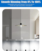 MASTERY MART 90 Pack Vintage LED Edison Bulbs, E26 Led Bulb 5.5W Equivalent to 60W, Dimmable, 4000K Cool White, High Brightness ST58 Antique LED Filament Bulbs, Clear Glass