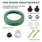 Toilet Tank to Bowl Coupling Kit, Replacement Repair Parts AS738756-0070A Fits for American Standard Champion 2 Piece Toilet, 3" Toilet Tank Gasket for Most 3 Inch Flush Valve Opening Tanks
