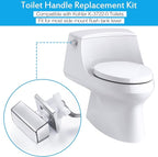 Meonum 2 Pack Toilet Flush Handle Replacement Kit, Toilet Trip Levers Side Mount Compatible with Kohler K-3722-0 Toilets/Kohler 85114-CP Trip Lever Kit, Polished Chrome