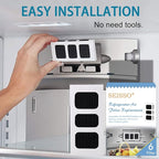 SEISSO Paultra2 Refrigerator Air Filter Replacement for Frigidaire Pure Air Ultra II, ELPAULTRA2 Filter for Electrolux Pure Advantage ULTRA II, Freshen Your Fridge with Activated Carbon-6Packs
