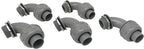 Sealproof 1-Inch 5 Pack Non-Metallic Liquid-Tight 90-Degree Conduit Connector Fitting, 1" Dia 5-Pack