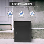 Package Delivery Boxes for Outside, Extra Large Mailbox for Parcel, Galvanized Steel Parcel Mailbox, Wall Mounted Lockable Anti-Theft for Porch,Curbside XL-Black