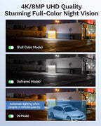 LongPlus Smart 4K 8CH Home Security Camera System, 4Pcs Wired PoE IP Cameras System Outdoor with Person/Pet/Vehicle Detection, 12MP 8CH NVR with 2TB HDD for 24-7 Recording, LP8ME84B1