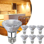 PAR20 50W Halogen Bulb - 6 Pack 120V 50W PAR20 Flood Light Bulbs with E26 Base, PAR 20 Dimmable 2800K Warm White, Long Lasting PAR 20 Bulb for Track Lighting & Hood Range Light Bulbs