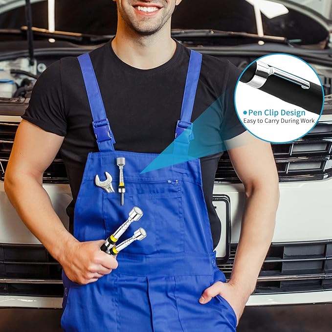 1 Piece 10LBs Telescoping Magnetic Pickup Tool, Magnet Stick Rod Extendable 7" to 30.5" for Men, Birthday, Father's Day, Christmas Gift