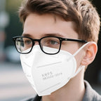 LEMENT KN95 Face Masks,100 Pack Breathable Cup Dust Disposable Masks For Adults,White